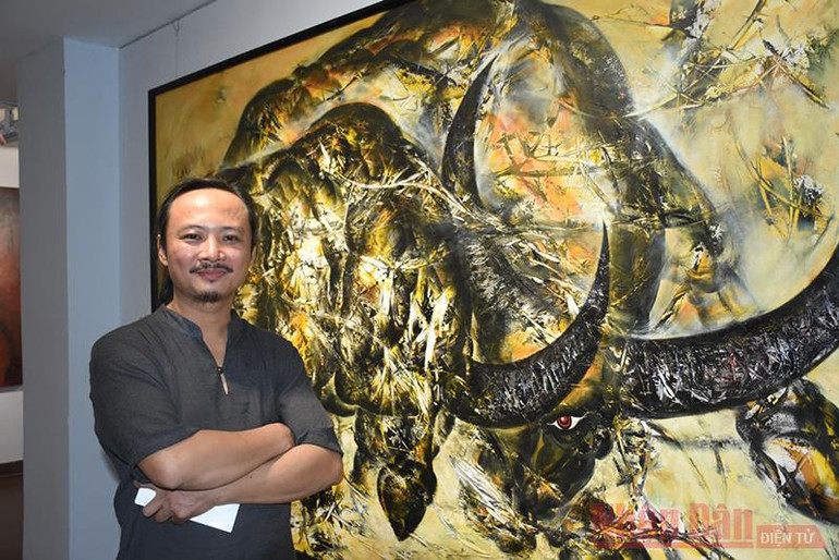 Hình ảnh trâu độc đáo trong triển lãm “Nghiệp” -0