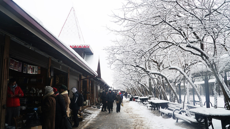 Năm mới đi chợ đồ cũ ở Moscow -0