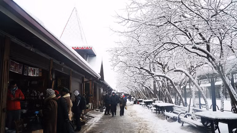 Năm mới đi chợ đồ cũ ở Moscow -0