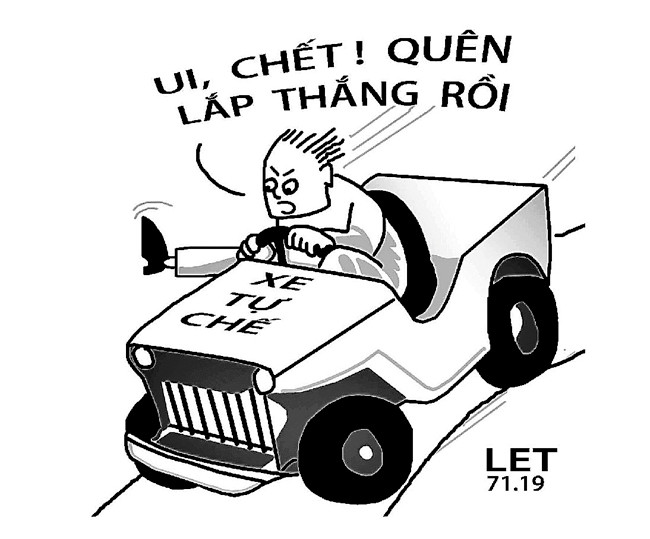 Ngăn chặn xe tự chế, chở hàng cồng kềnh -0