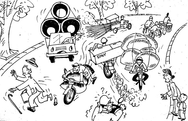 Ngăn chặn xe tự chế, chở hàng cồng kềnh -1