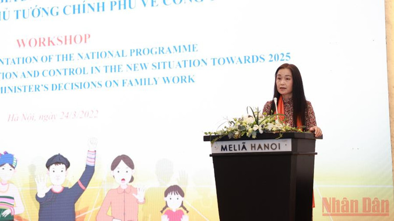 Trưởng đại diện Quỹ Dân số Liên hợp quốc tại Việt Nam (UNFPA) Naomi Kitahara phát biểu tại sự kiện. Việt Nam quyết tâm chấm dứt bạo lực gia đình -0
