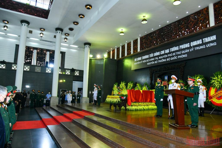 Cử hành trọng thể Lễ tang Đại tướng Phùng Quang Thanh -0