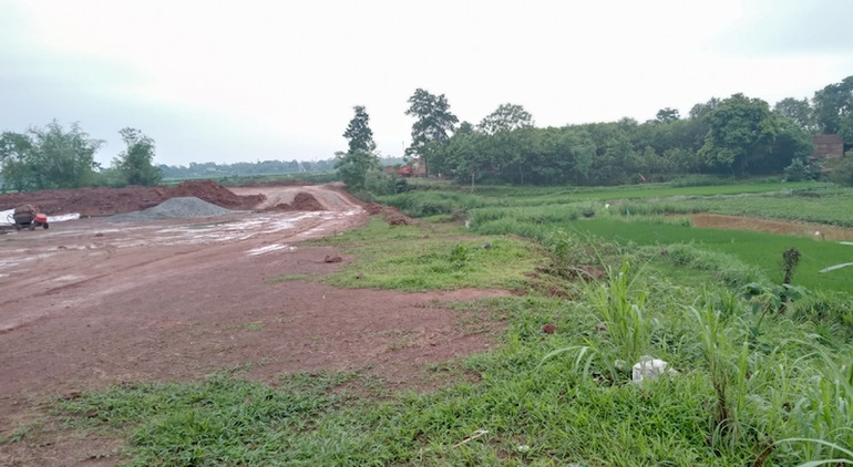 Đoạn qua khu vực sông Cầu phải dừng thi công do ảnh hưởng hành lang thoát lũ. Bất cập khi xây dựng đường Vành đai 5 qua Thái Nguyên -0