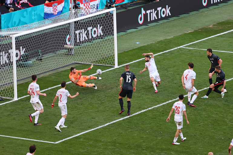 Cận cảnh bữa tiệc tám bàn thắng đưa Tây Ban Nha vào tứ kết Euro 2020 -0