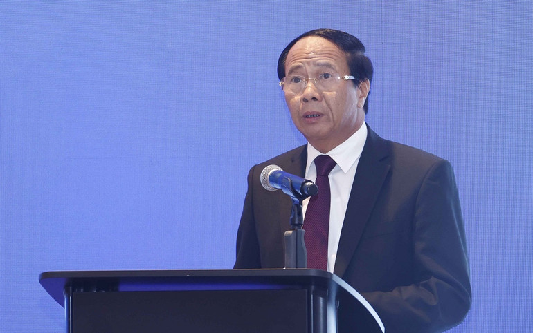 Phó Thủ tướng Lê Văn Thành phát biểu. (Ảnh: TTXVN) Chủ tịch Quốc hội dự Tọa đàm cấp cao Việt-Anh về kinh tế, thương mại -0