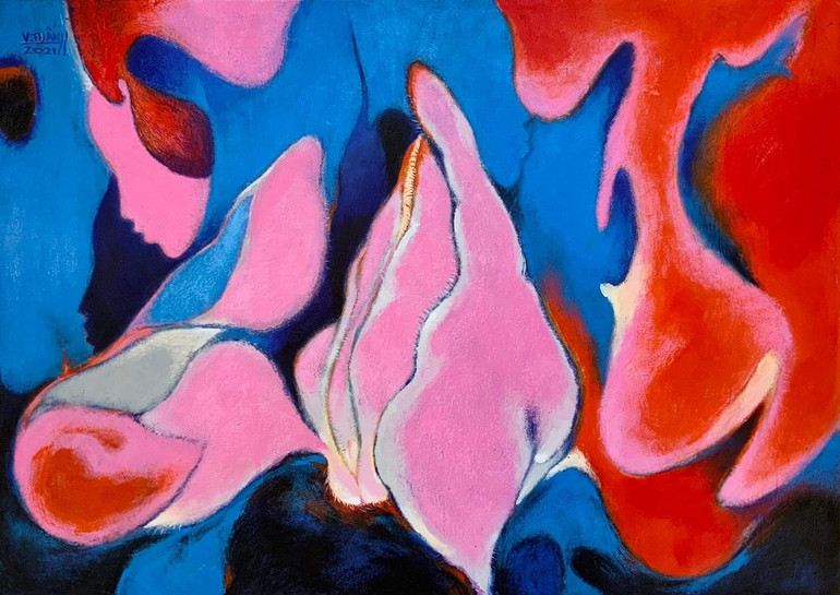 Triển lãm “Xuân hồng”, nét lạc quan tươi mới -0