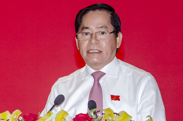 Đồng chí Phạm Viết Thanh phát biểu tại kỳ họp. Các địa phương bầu các chức danh lãnh đạo chủ chốt -0