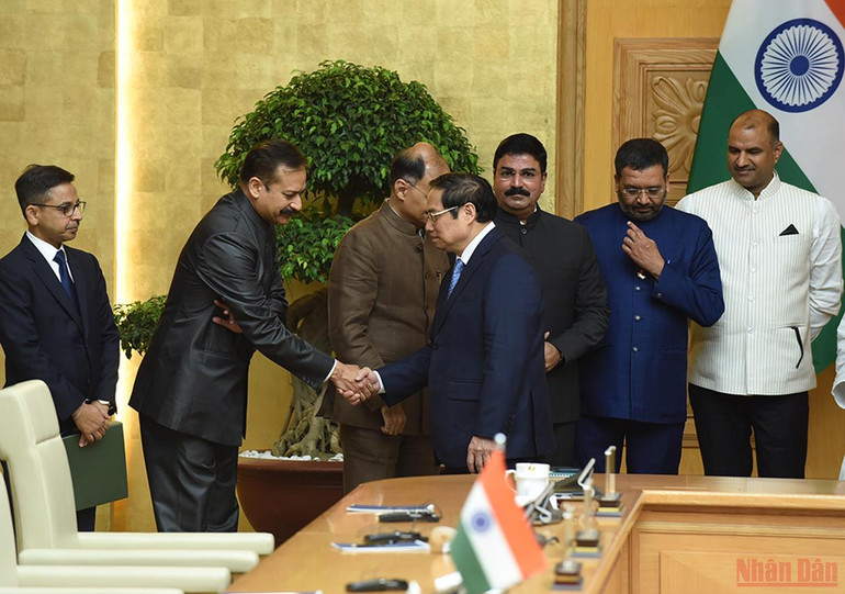Thủ tướng Phạm Minh Chính tiếp Chủ tịch Hạ viện Ấn Độ Om Birla -2