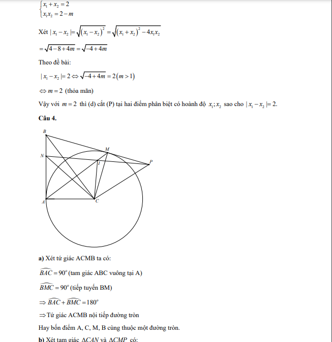 Gợi ý đáp án môn Toán thi lớp 10 Hà Nội -0