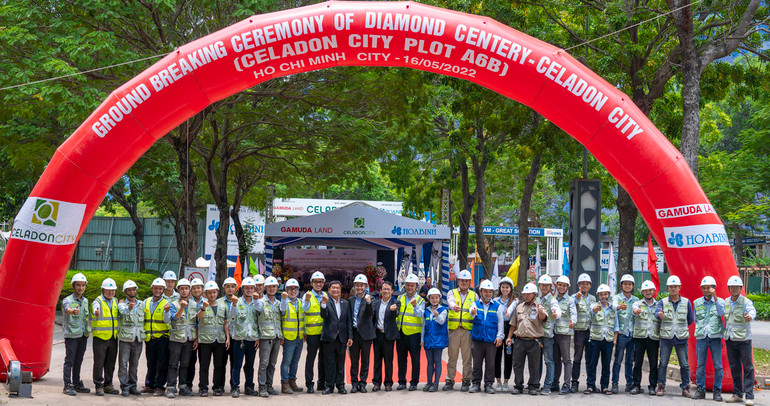 Hòa Bình khởi công xây dựng phân khu Diamond Centery thuộc Celadon City -0