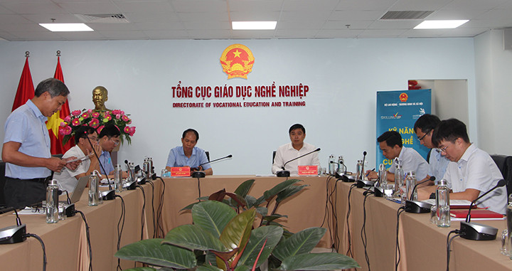 Hội nghị triển khai tuyển sinh giáo dục nghề nghiệp (Ảnh: GDVT). Sáu tháng, giáo dục nghề nghiệp tuyển sinh hơn 920 nghìn người -0