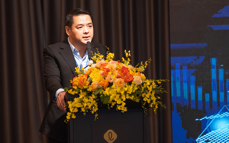 Ông Nguyễn Ngọc Quỳnh, Phó Tổng giám đốc Thường trực MXV phát biểu tại sự kiện. Sở Giao dịch Hàng hóa Việt Nam tổ chức tập huấn thành viên thị trường quy mô toàn quốc -0
