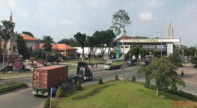 Một góc thị trấn Củ Chi, huyện Củ Chi. (Ảnh: Hoàng Liêm) Đánh thức tiềm năng phát triển của “đất thép” Củ Chi -0