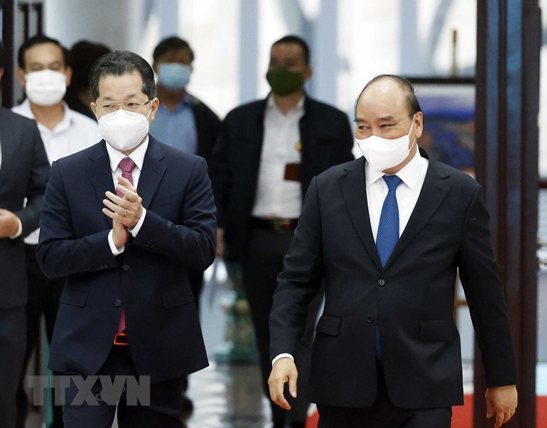 Chủ tịch nước Nguyễn Xuân Phúc dự tọa đàm về thành phố Đà Nẵng -0