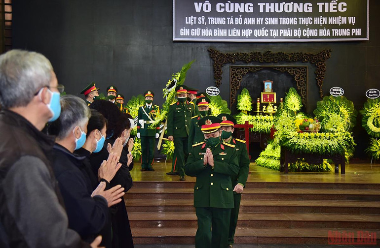 Thương tiếc Trung tá Đỗ Anh - sỹ quan gìn giữ hòa bình hy sinh khi làm nhiệm vụ nhân đạo quốc tế -0