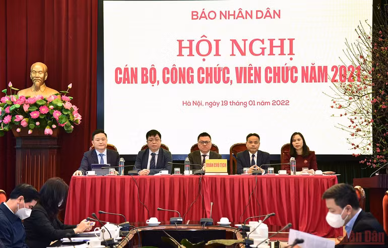 Báo Nhân Dân tổ chức Hội nghị cán bộ, công chức, viên chức năm 2021 -0