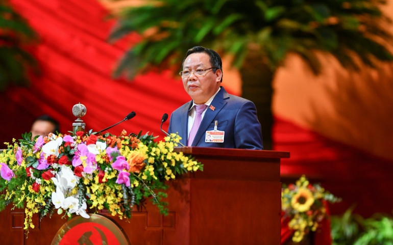 Đại hội XIII của Đảng tổ chức phiên tham luận tại hội trường -0