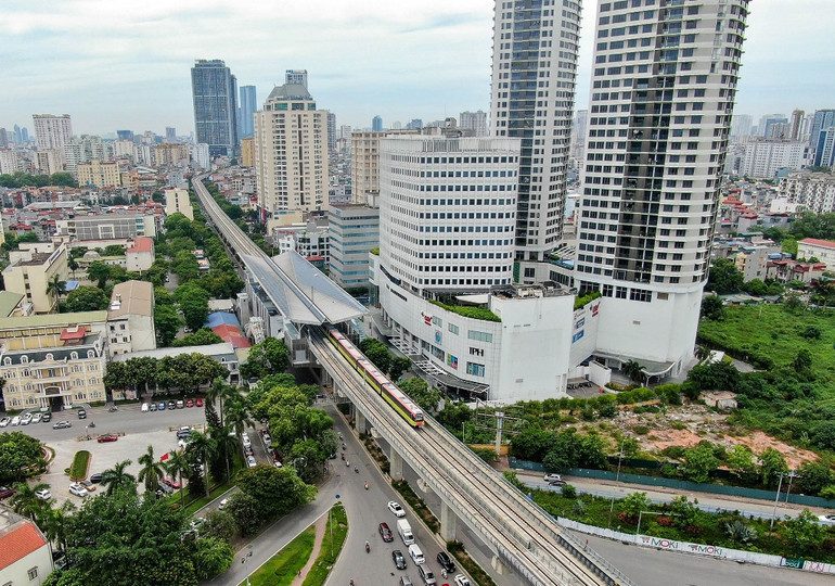 Chạy thử nghiệm tuyến đường sắt trên cao đoạn Nhổn – Cầu Giấy -0