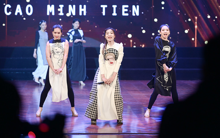 Ra mắt bộ áo dài lấy cảm hứng từ quan họ -0