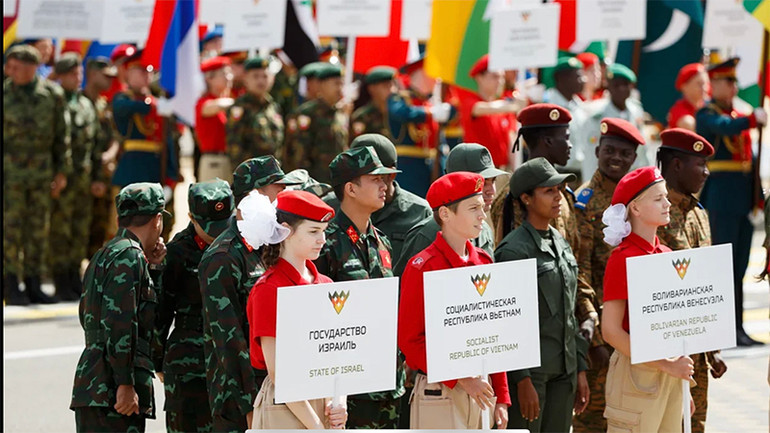 Tổng thống Nga Vladimir Putin dự lễ khai mạc Army Games 2021 và diễn đàn Army-2021 -0