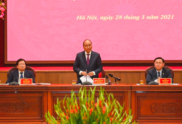 Thủ tướng Nguyễn Xuân Phúc  làm việc với lãnh đạo chủ chốt TP Hà Nội -0