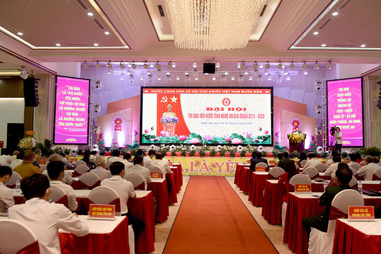 Nghệ An tổ chức trọng thể Đại hội thi đua yêu nước giai đoạn 2015 - 2020 -0