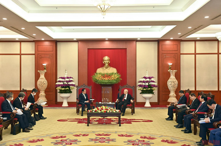 Tổng Bí thư Nguyễn Phú Trọng tiếp Thủ tướng Nhật Bản Kishida Fumio -0