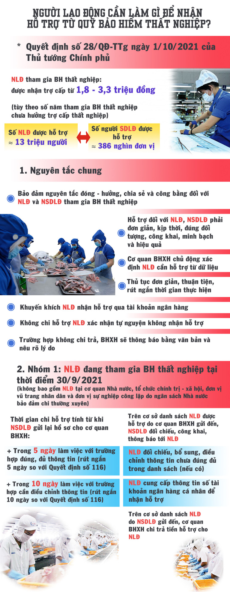 [Infographic] Người lao động cần làm gì để nhận hỗ trợ từ Quỹ Bảo hiểm thất nghiệp? -0