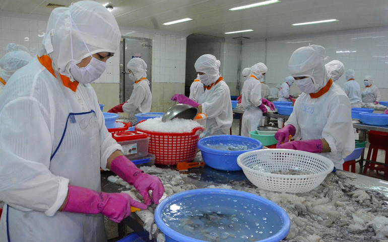 Chế biến thủy sản xuất khẩu cũng là thế mạnh của Kiên Giang. Kiên Giang chỉ đặt mục tiêu tăng trưởng dương trong năm 2021 -0