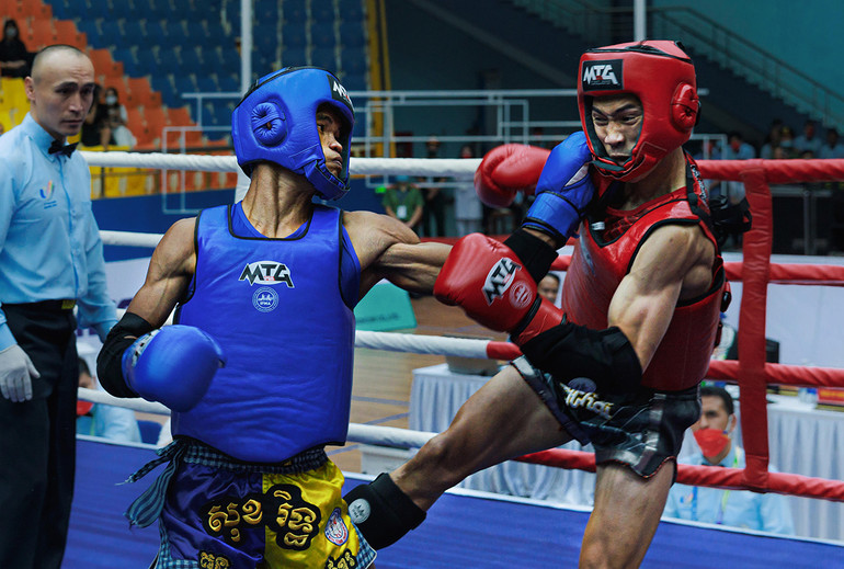 Ảnh đẹp SEA Games 31: Phần thi đấu môn Muay Thái ở nhà thi đấu Vĩnh Yên, Vĩnh Phúc -2