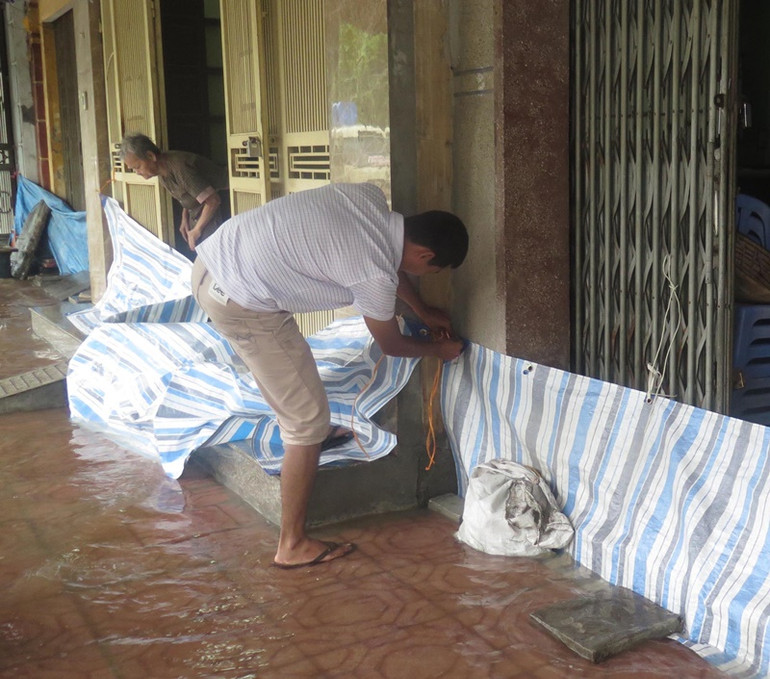 Mưa kỷ lục, thành phố Thái Bình ngập sâu, lúa gãy đổ trên diện rộng -0