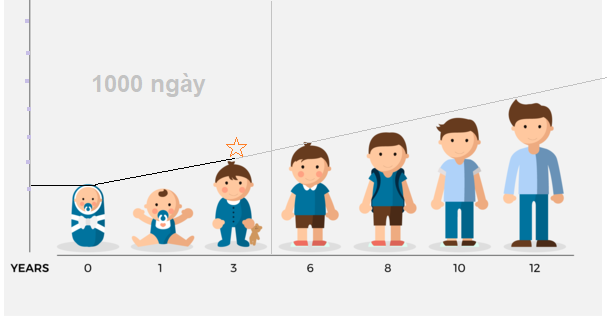 1.000 ngày đầu đời là giai đoạn duy nhất trong cuộc đời trẻ có thể tăng trưởng chiều cao trên 10 cm trong một năm. Việt Nam sớm thu hẹp khoảng cách chiều cao với người Nhật Bản, Hàn Quốc -0