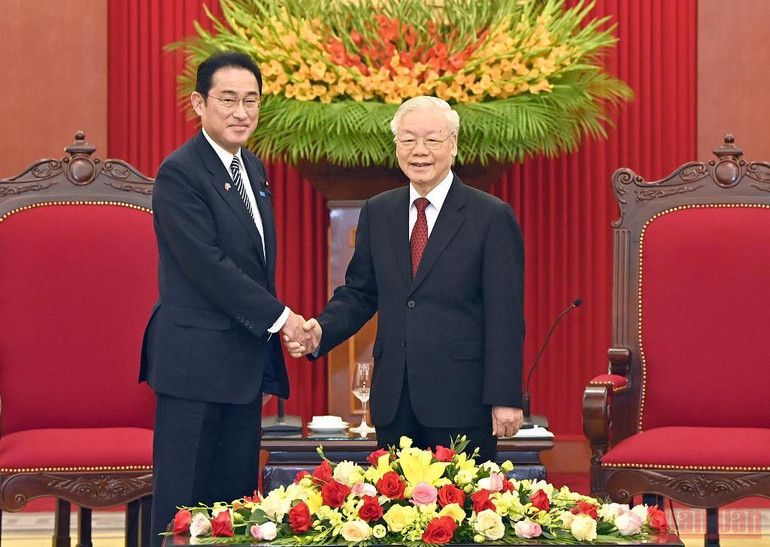 Tổng Bí thư Nguyễn Phú Trọng tiếp Thủ tướng Nhật Bản Kishida Fumio -0