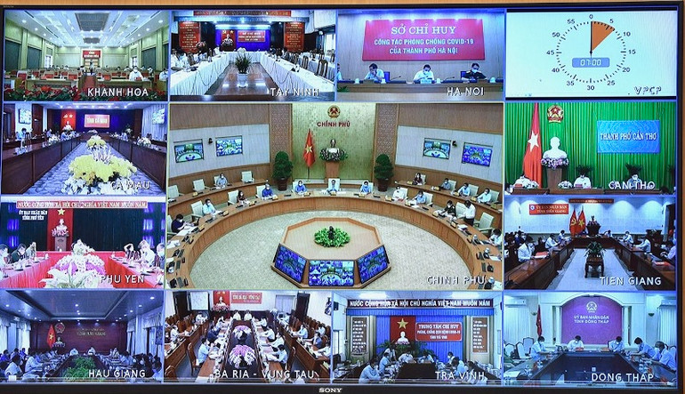 Thủ tướng chủ trì họp trực tuyến của Ban Chỉ đạo quốc gia phòng, chống dịch Covid-19 -0