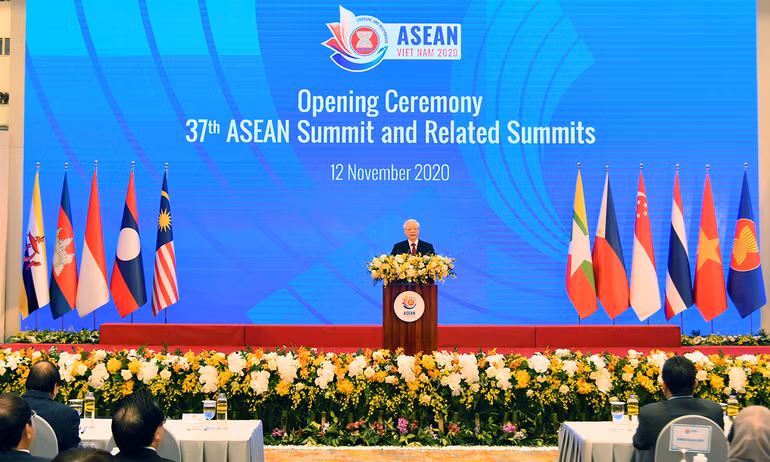 Khai mạc trọng thể Hội nghị cấp cao ASEAN lần thứ 37 -0