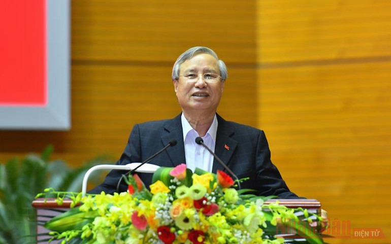 Thường trực Ban Bí thư Trần Quốc Vượng phát biểu kết luận hội nghị. Cán bộ kiểm tra phải là những “Bao công” trong thời đại mới -0