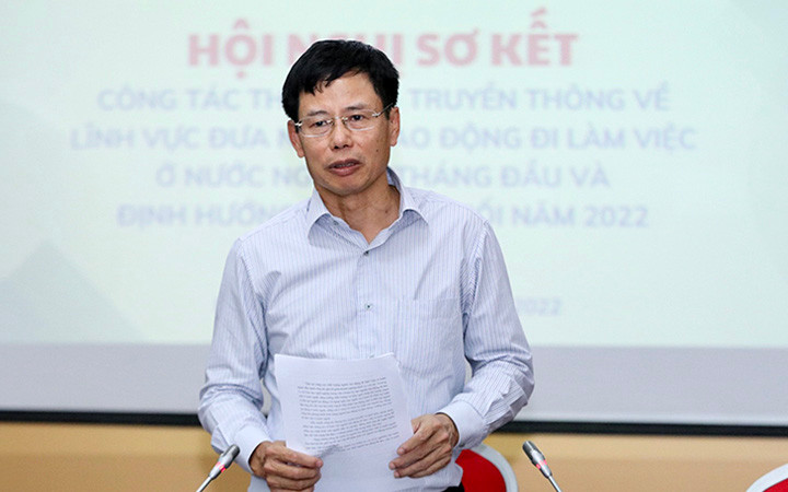 Phó Cục trưởng Cục Quản lý lao động ngoài nước Nguyễn Gia Liêm. 90 nghìn lao động Việt Nam có thể đi làm việc ở nước ngoài năm nay -0