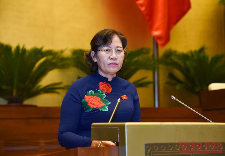 Chủ nhiệm Ủy ban Tư pháp của Quốc hội Lê Thị Nga. (Ảnh: DUY LINH) Sửa đổi Bộ luật Tố tụng hình sự bảo đảm cam kết trong CPTPP -0