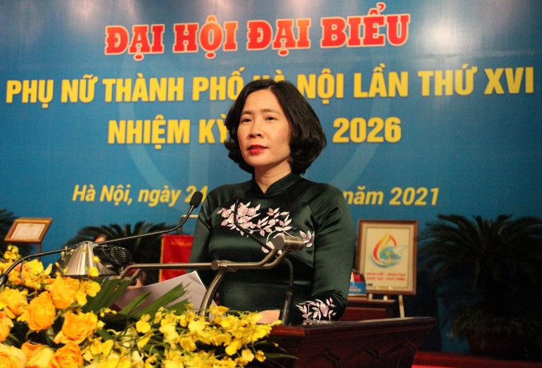 Đồng chí Lê Kim Anh tái đắc cử Chủ tịch Hội Liên hiệp Phụ nữ TP Hà Nội khóa 16 -0