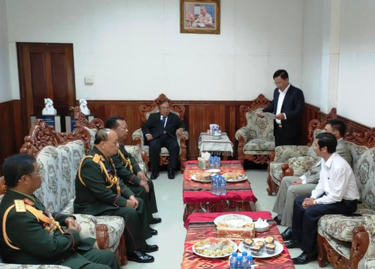 Binh đoàn 11 ủng hộ Bộ Quốc phòng Lào phòng, chống Covid-19 -0