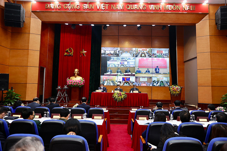 Toàn cảnh hội nghị tổng kết của Bộ Văn hóa, Thể thao và Du lịch. (Ảnh: MINH KHÁNH) Ngành văn hóa đẩy mạnh chuyển đổi số trong năm 2022 -0
