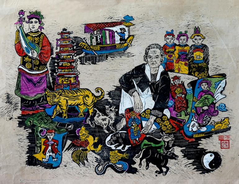 Triển lãm tác phẩm của ba gương mặt họa sĩ đồ họa nổi tiếng -0