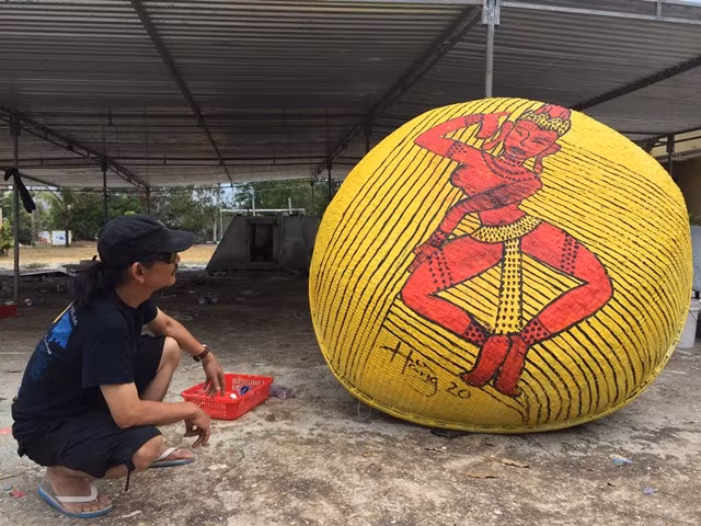 Bí ẩn, ngộ nghĩnh “Làng bích họa Tam Thanh” ảnh 4 Bí ẩn, ngộ nghĩnh “Làng bích họa Tam Thanh” ảnh 4