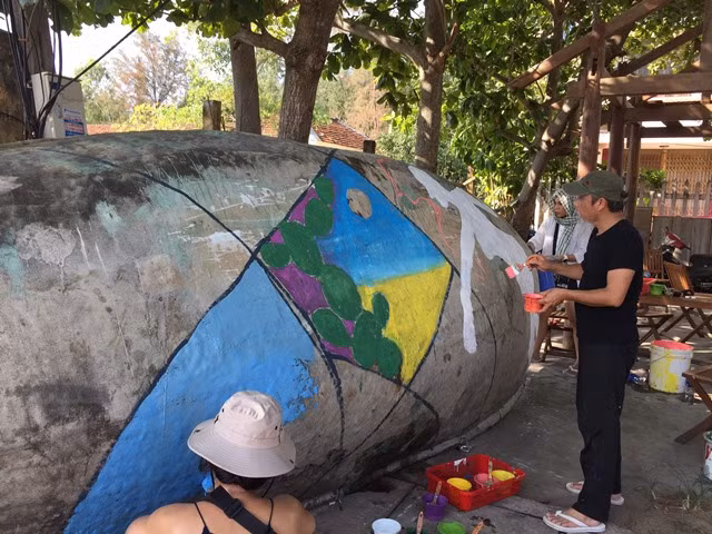 Bí ẩn, ngộ nghĩnh “Làng bích họa Tam Thanh” ảnh 1