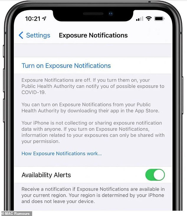 Apple thiết lập tính năng báo tin phơi nhiễm Covid-19 cho người dùng -0