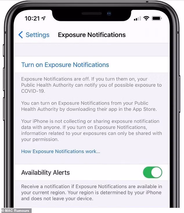 Apple thiết lập tính năng báo tin phơi nhiễm Covid-19 cho người dùng -0