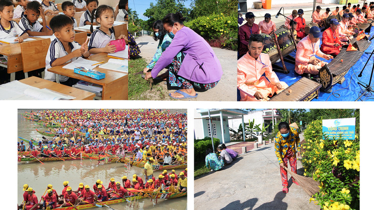 Ðồng bào Khmer chung tay xây dựng nông thôn mới -0