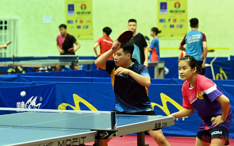 Bảo đảm điều kiện thi đấu và công tác phòng, chống dịch tại Giải vô địch bóng bàn quốc gia Báo Nhân Dân -0