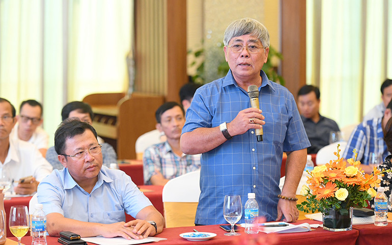 Lãnh đạo các cơ quan thường trú tại hội nghị. Khai mạc Hội nghị phóng viên thường trú toàn quốc Báo Nhân Dân năm 2022 -0